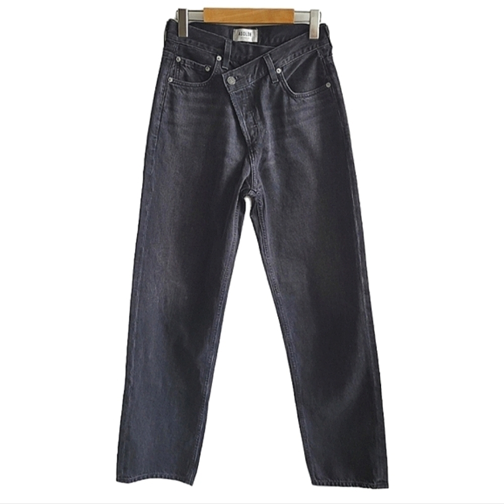 Agolde Black Wash Criss-Cross Jeans Size 24